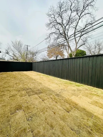 Fence repair in progress